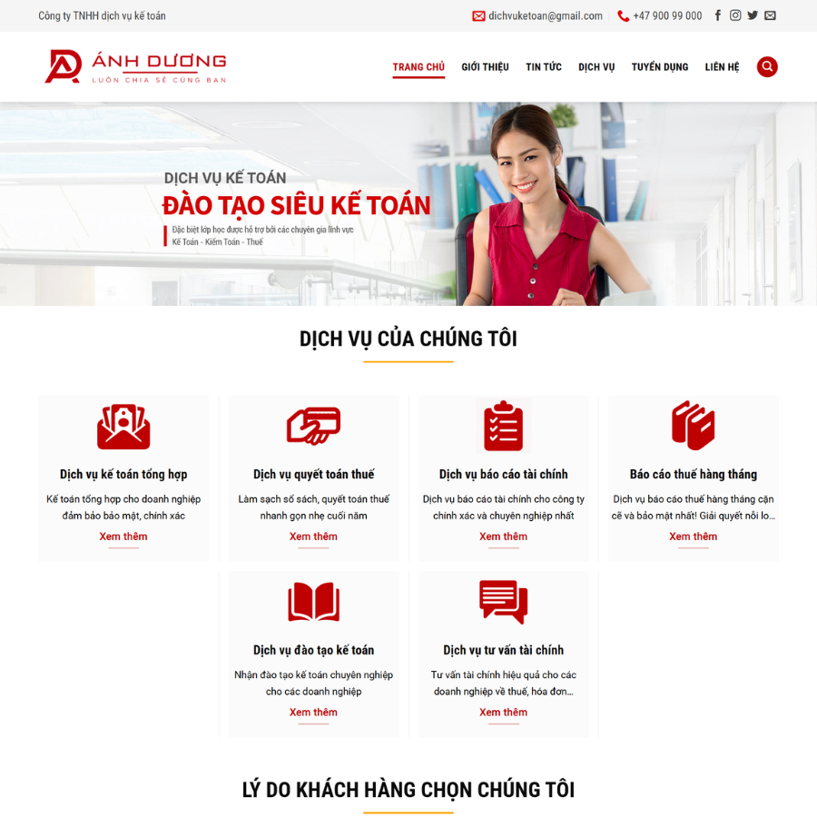 Themes wordpress giới thiệu công ty