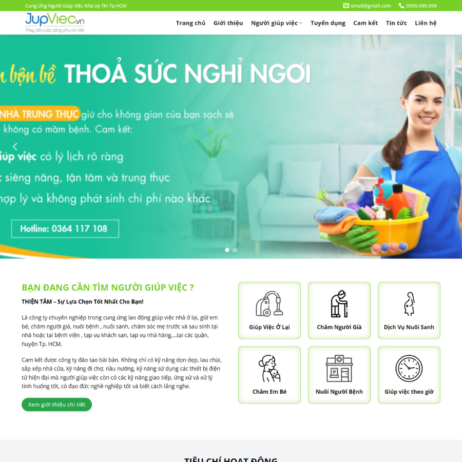 Themes wordpress giúp việc
