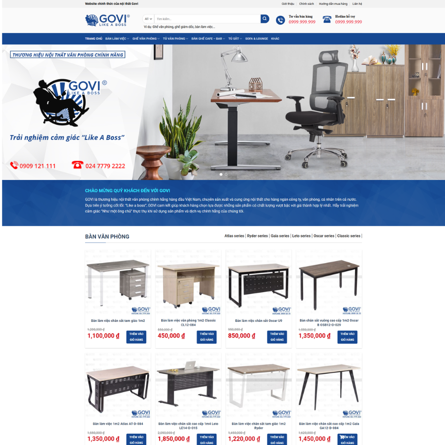 Theme Wordpress Nội Thất GOVI