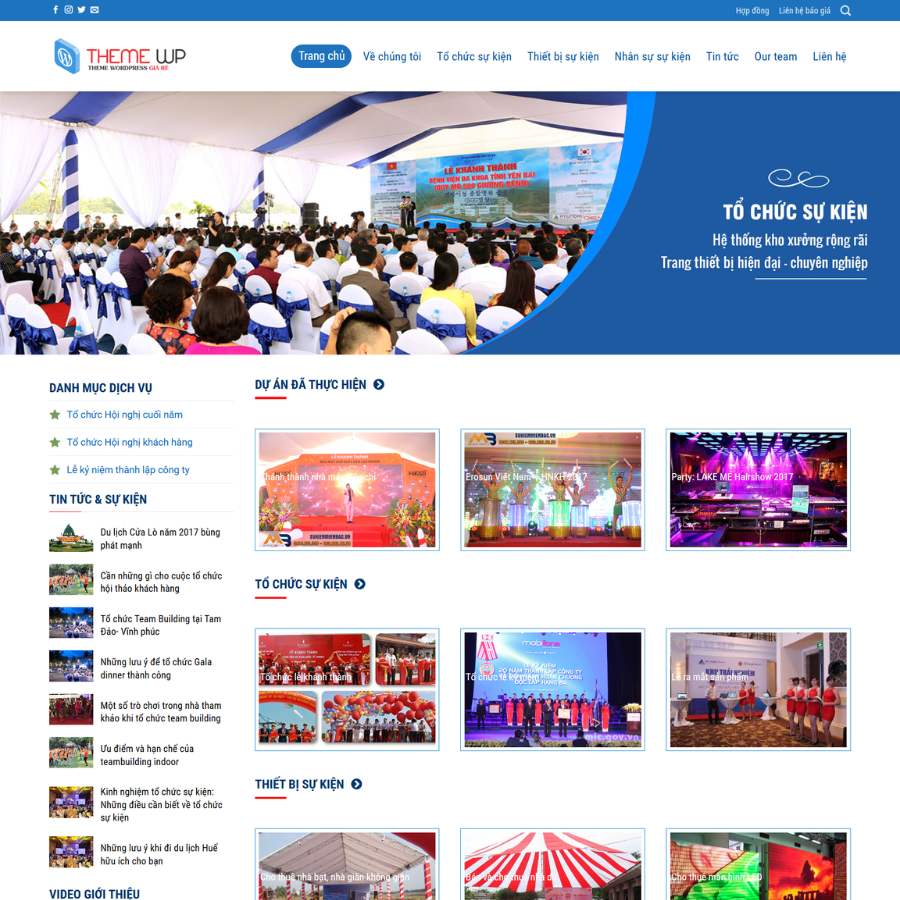 Themes wordpress Sự kiện 02