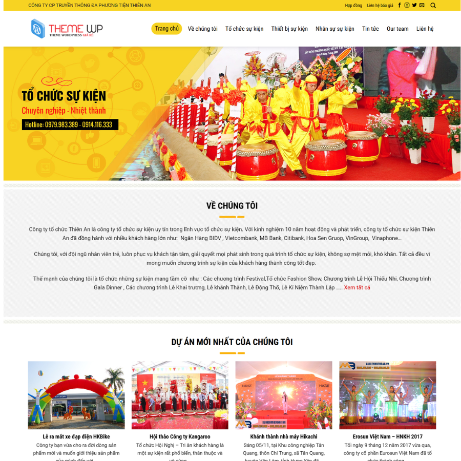 Themes wordpress Sự kiện 06