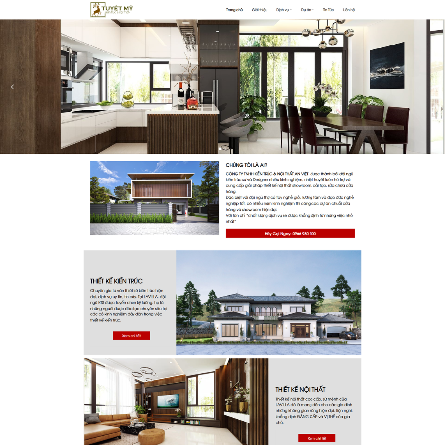 Theme Wordpress Kiến Trúc 01