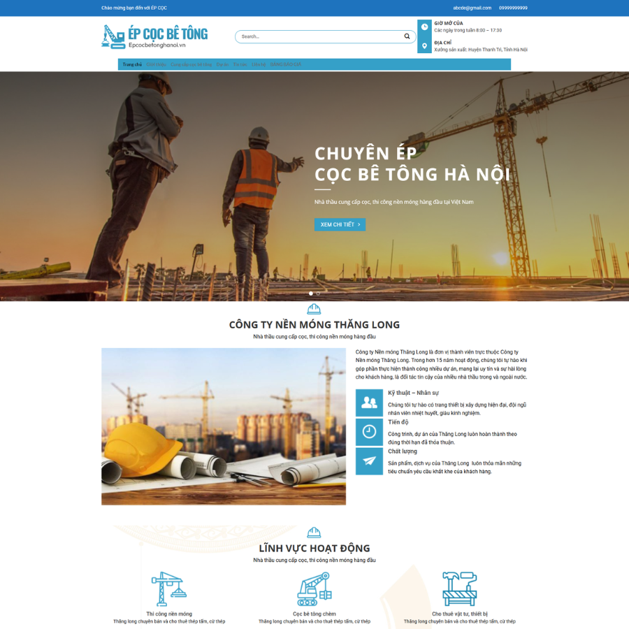 Theme Wordpress Ép Cọc