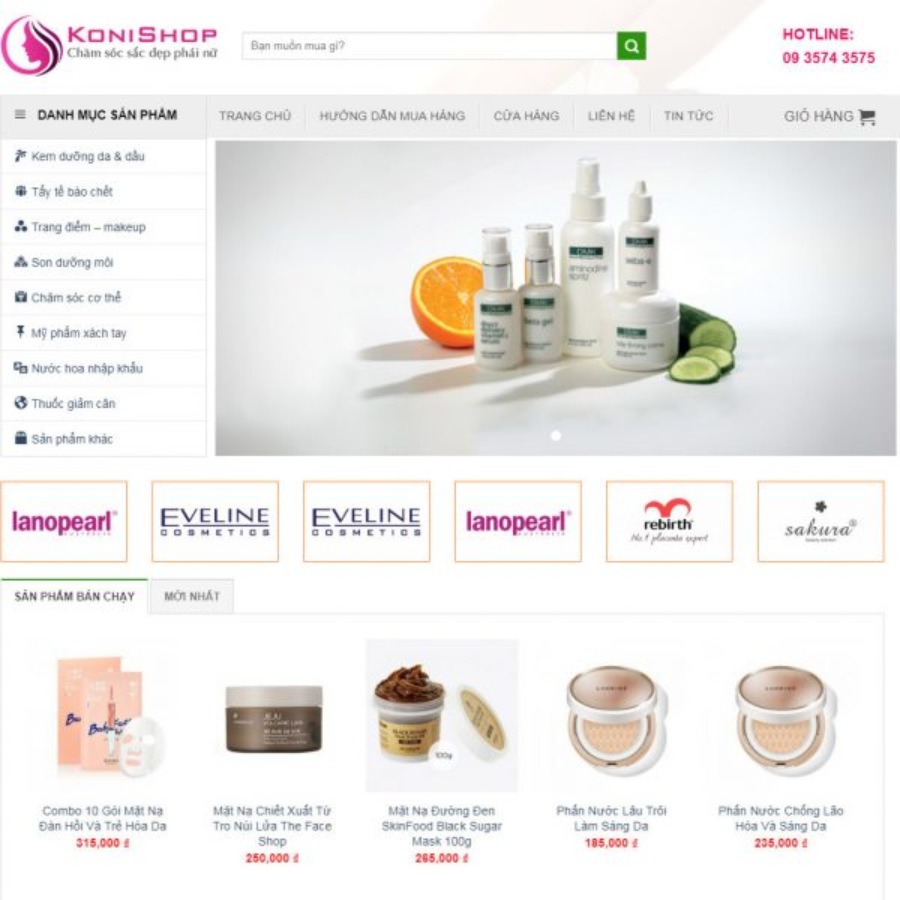 Themes wordpress MỸ PHẨM 08