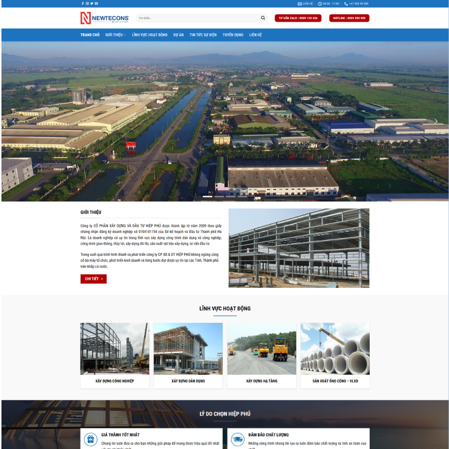 Theme Wordpress Xây Dựng 01