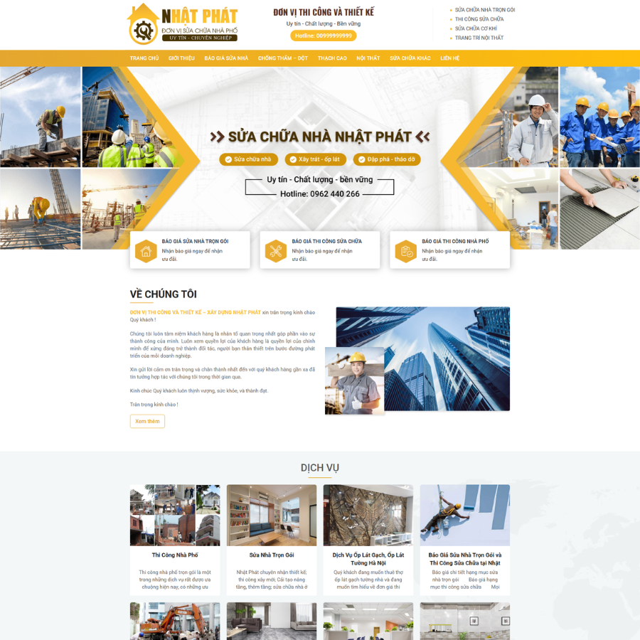 Theme Wordpress Sửa Nhà